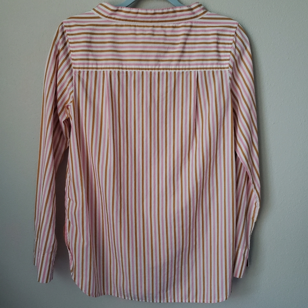 J.Crew Factory Funnel Neck Striped Top - Picture 5 of 9